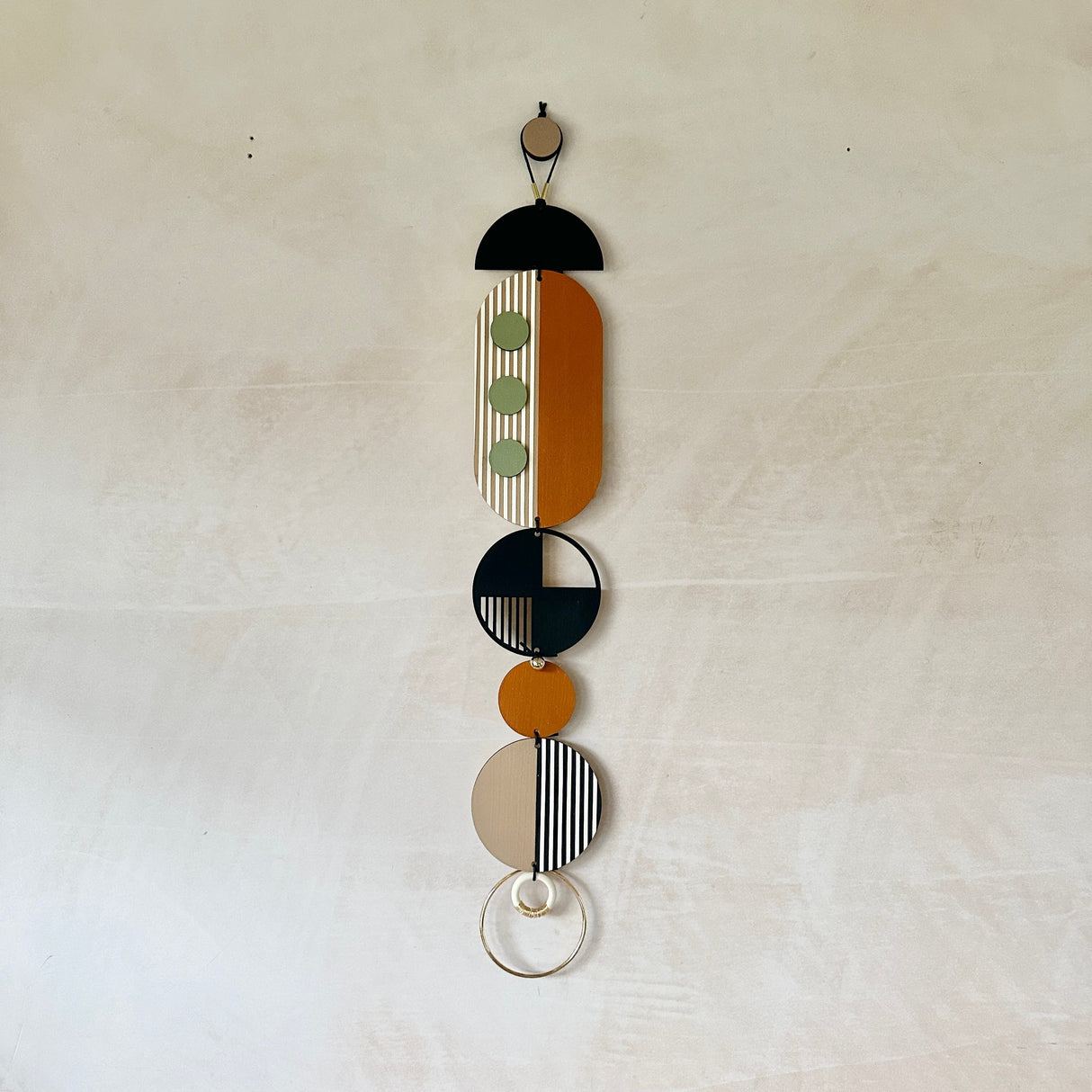 Modern Geometric Wall Hanging Art | Mid‑Century Slim Wall Decor