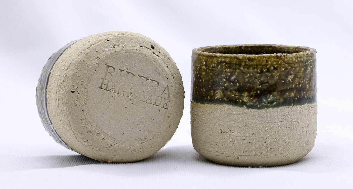 Bluverde Picollo Handmade Ceramic Milled Stoneware Espresso Mug