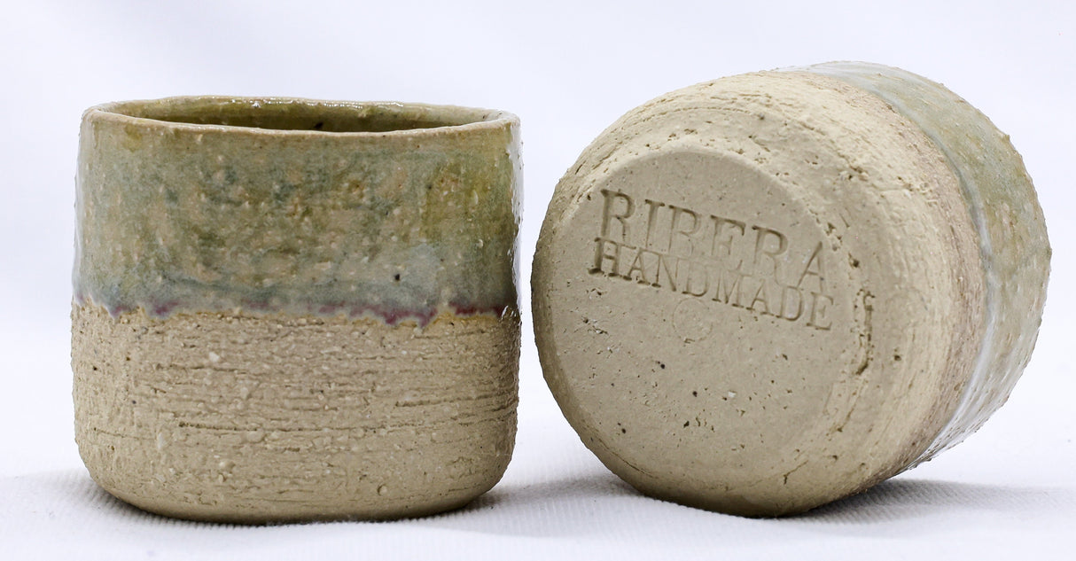 Beige Picollo Handmade Ceramic Milled Stoneware Espresso Mug