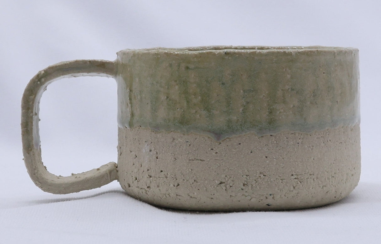 Bianca Grande Handmade Milled Stoneware Big Ceramic Mug