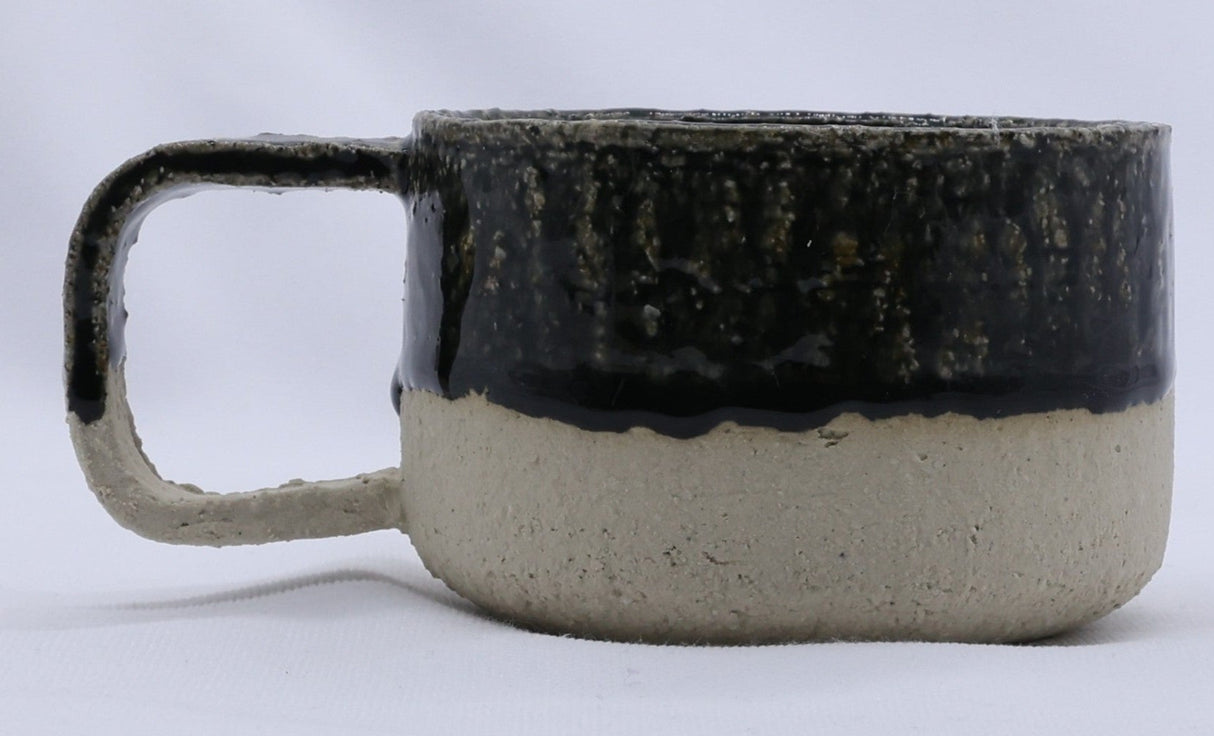 Bluvio Grande Handmade Milled Stoneware Big Ceramic Mug