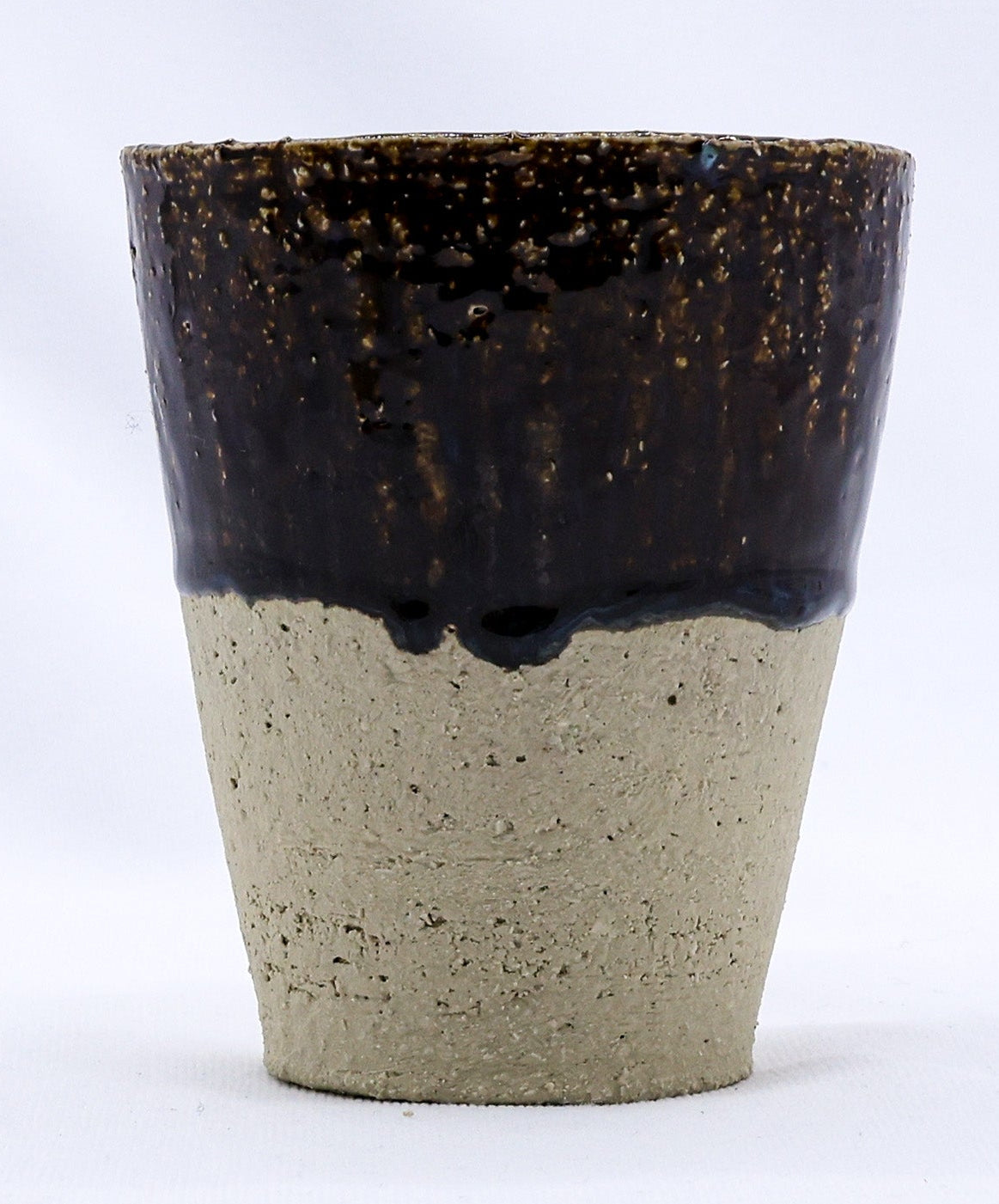 Bluvio Quadra Milled Stoneware Tall Handmade Ceramic Cup