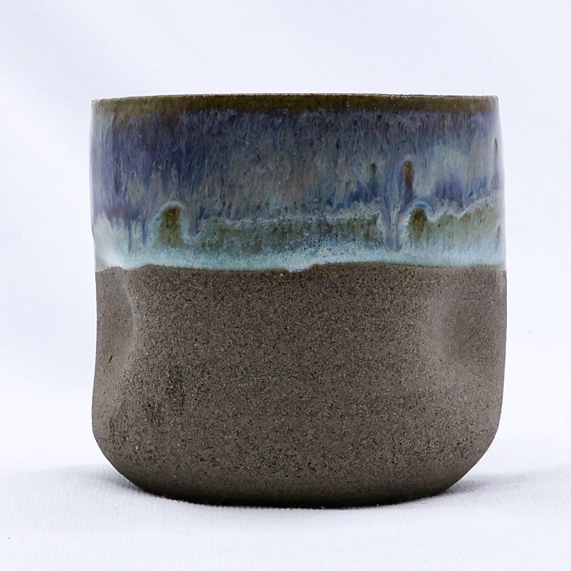 Bluverde Goccio Handmade Ceramic Smoked Grey Stoneware Short Cup
