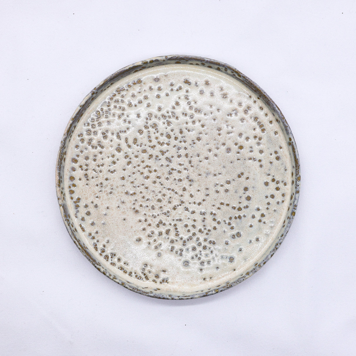 Saltfoam Stoneware Handmade Ceramic Dinner Plate - 23cm
