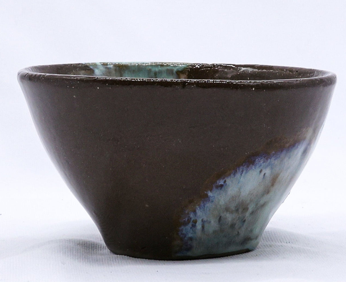Small Stone Reef Blue Handmade Ceramic Stoneware Dinner Bowl