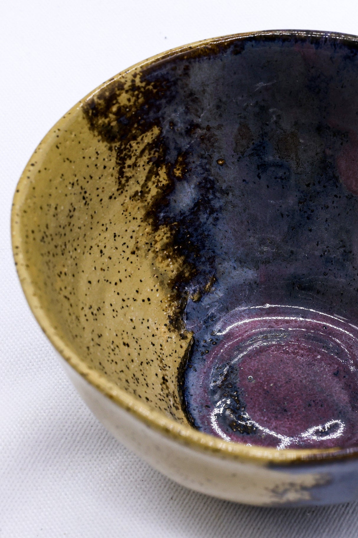 Small Mauve Coast Bloom Handmade Ceramic Stoneware Dinner Bowl