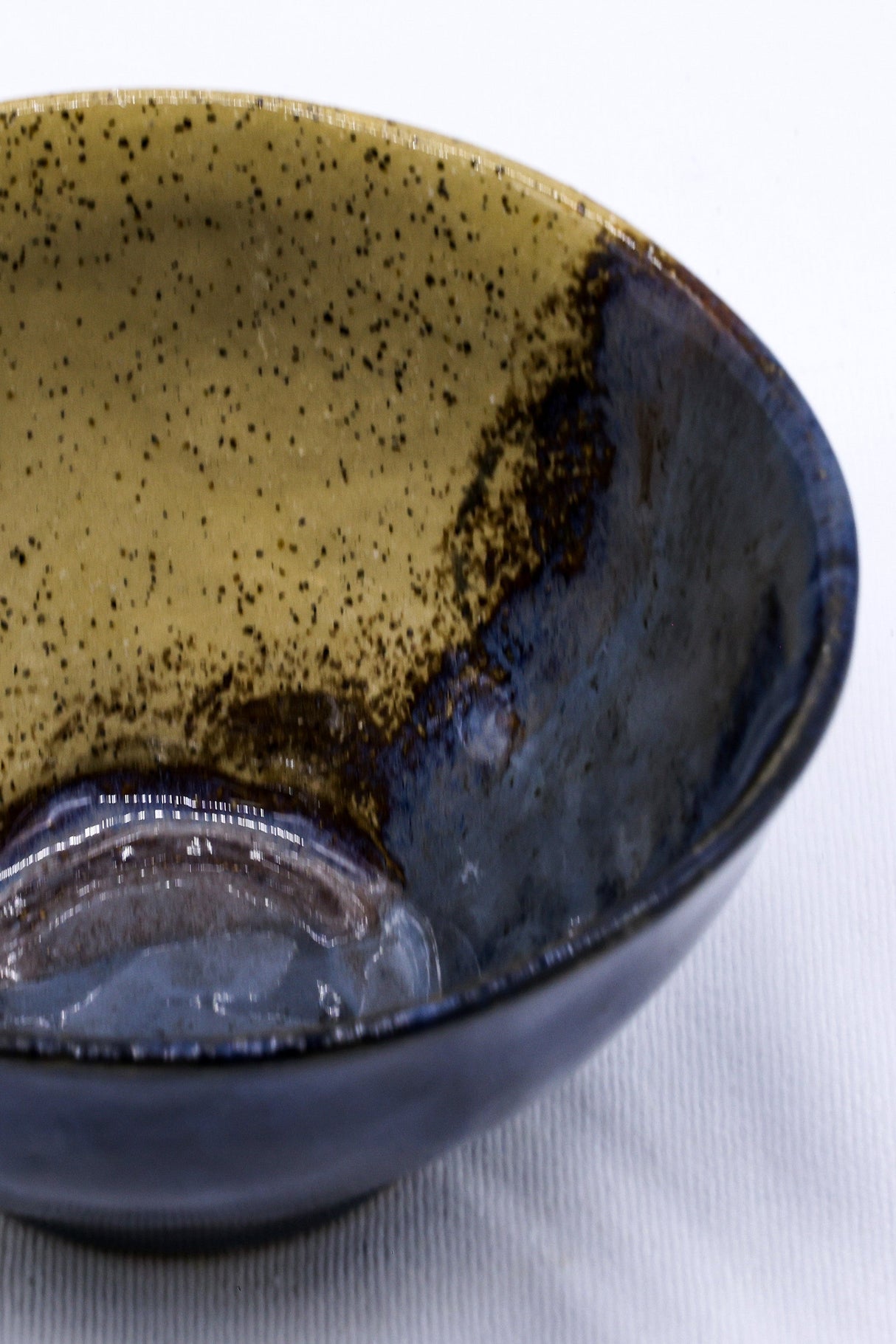 Small Indigo Clay Shore Handmade Ceramic Stoneware Dinner Bowl