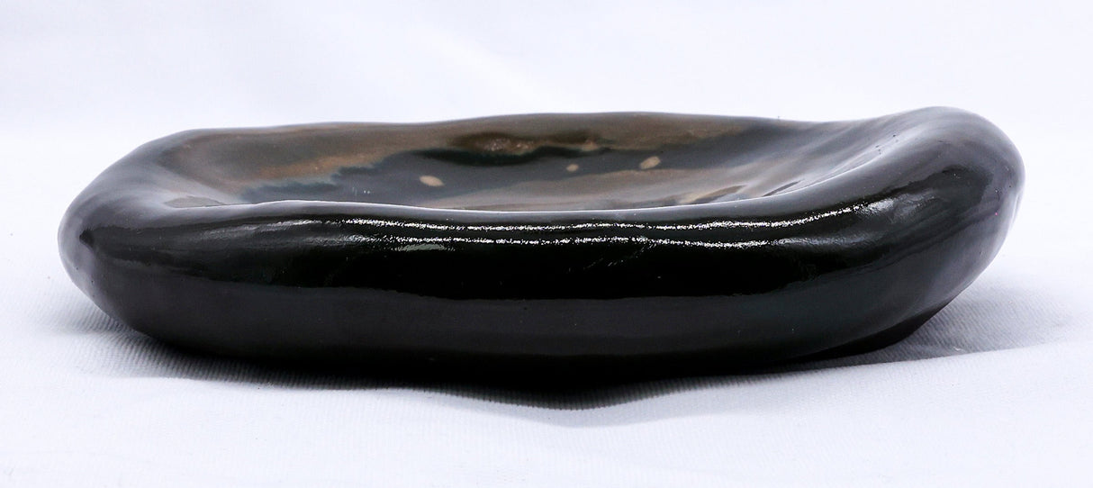 Cobalt Shadow Stonecraft Harmony Handmade Ceramic Plate
