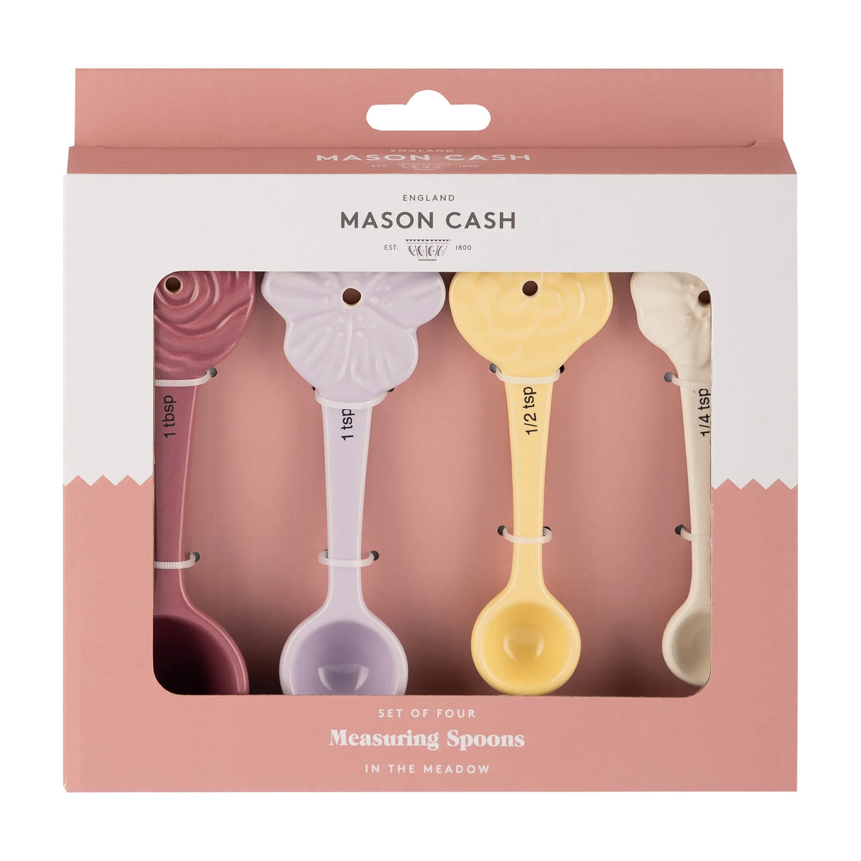 Mason Cash In The Meadow Stoneware Measuring Spoons, Set Of 4