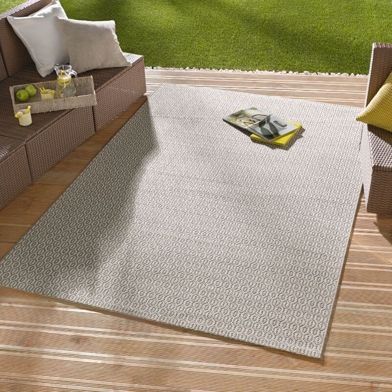 The Rugs Indoor Outdoor Coin Rug – Geometric Design
