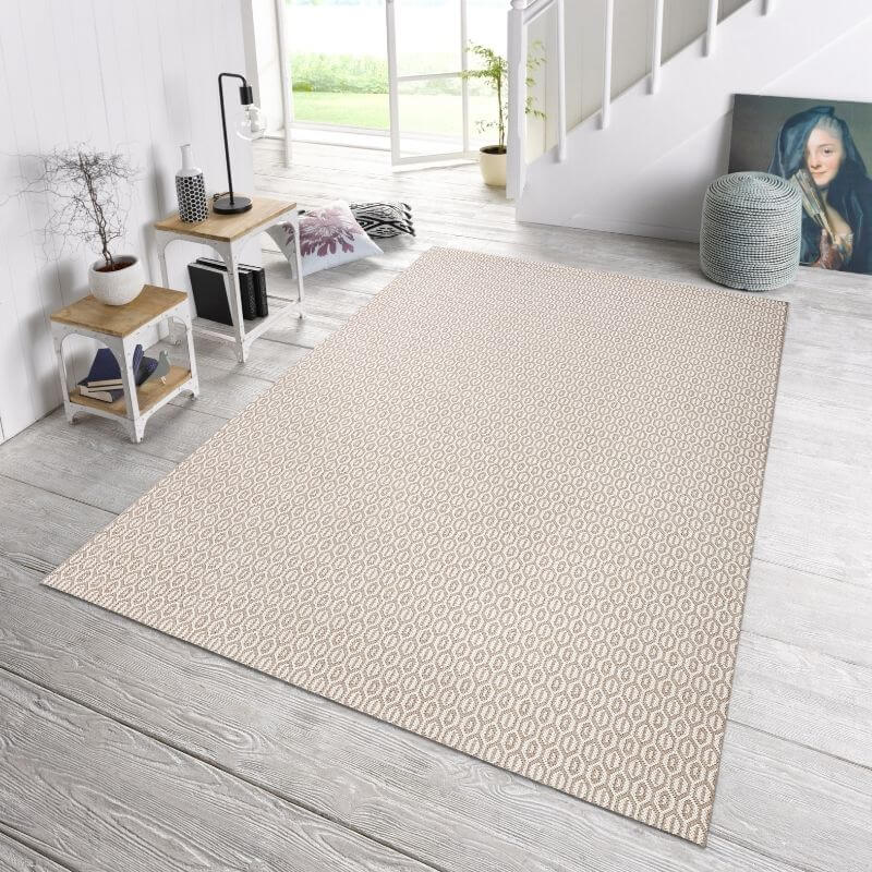 The Rugs Indoor Outdoor Coin Rug – Geometric Design