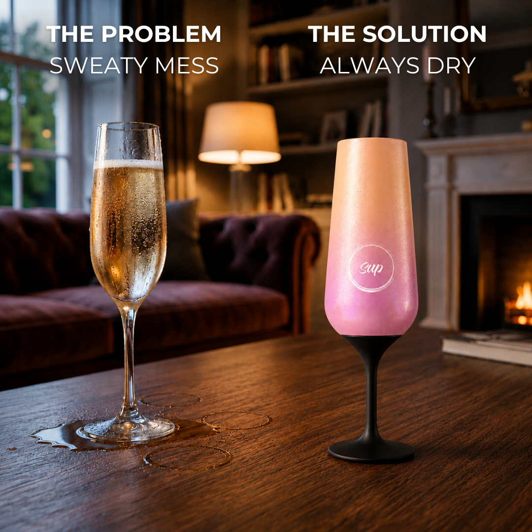 Sup drinkware Insulated Champagne Flute Ombre - 250ml