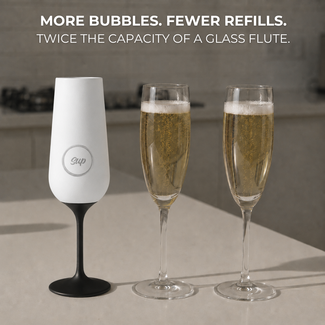 p drinkware Insulated Champagne Flute White - 250ml