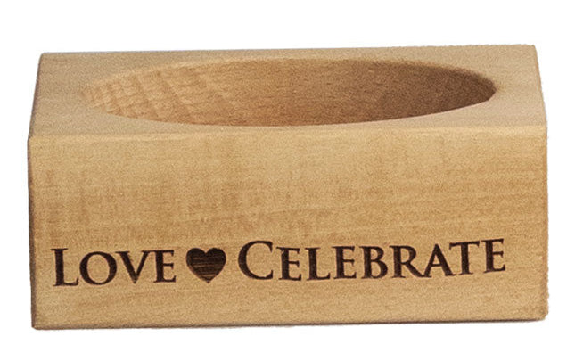 Selbrae House Love Celebrate Beech Wine Bottle Coaster