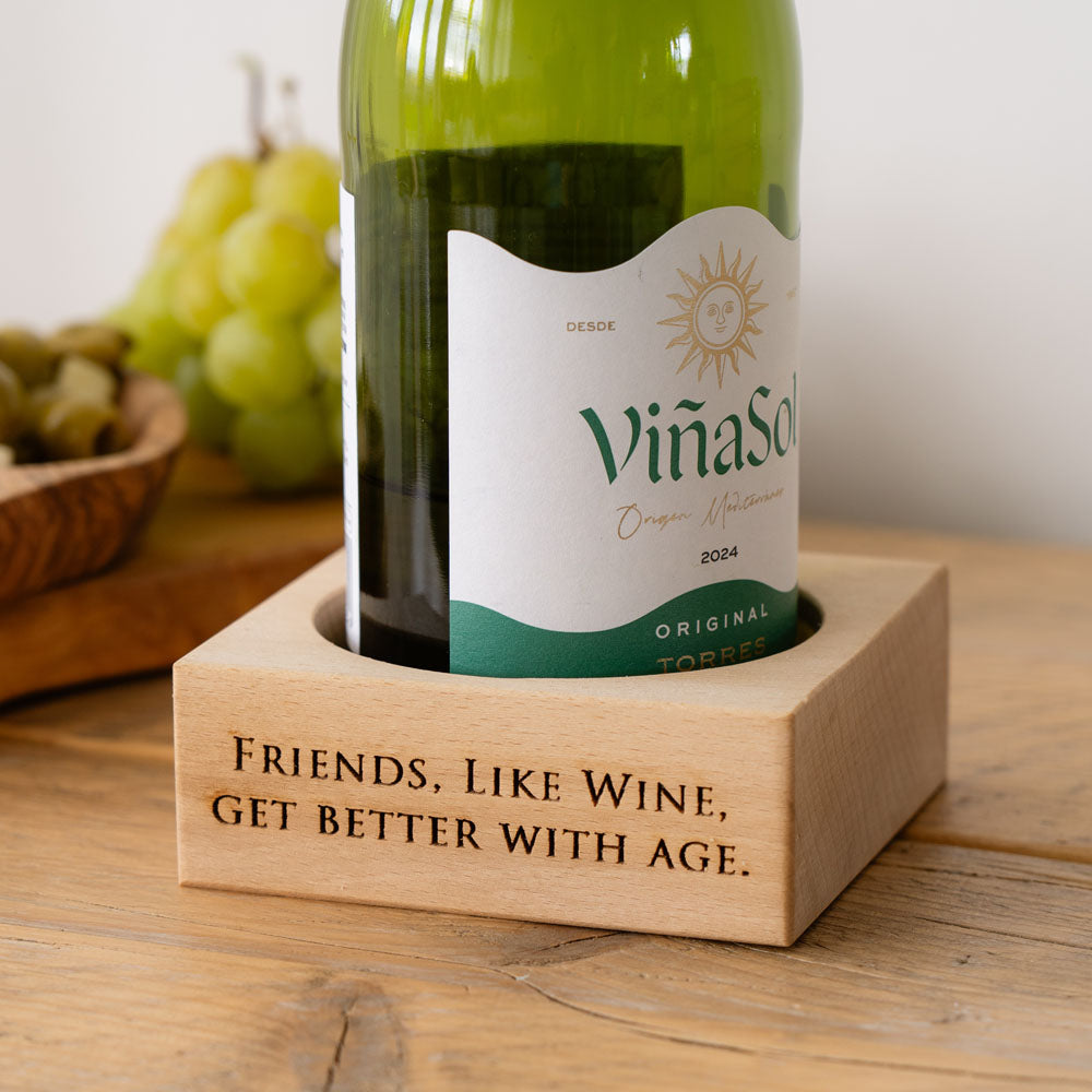 Selbrae House Wine Beech Wine Bottle Coaster