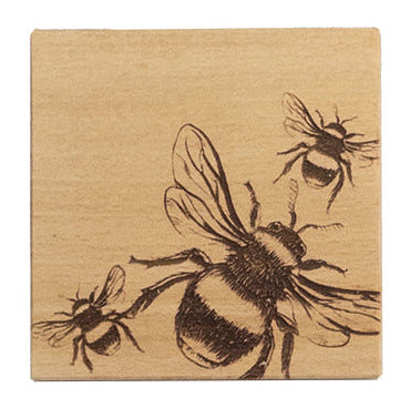 Bee Beech Single Coaster by Selbrae House