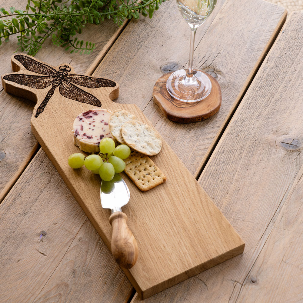 Selbrae House Dragonfly Framed Oak Serving Board - Medium