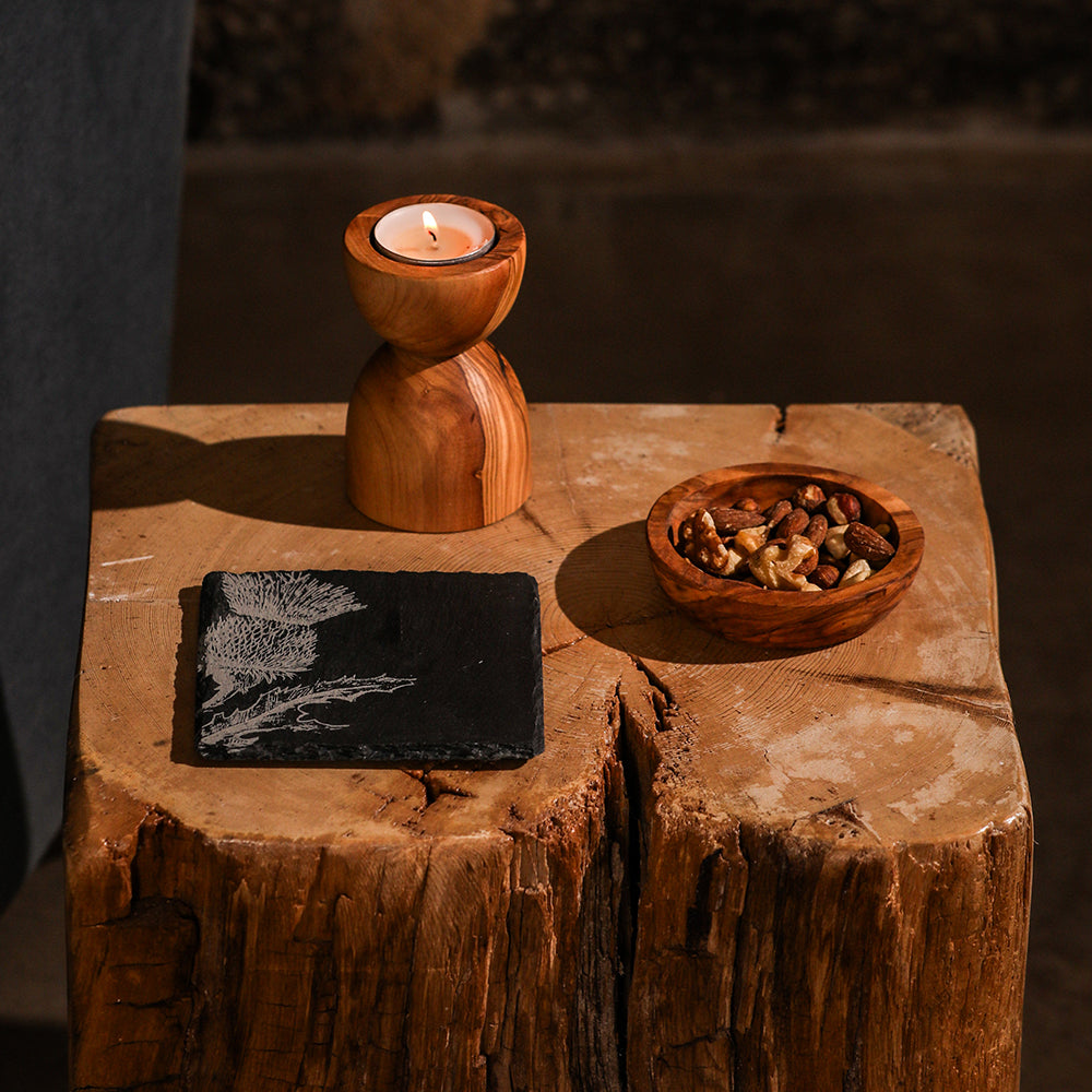 Selbrae House Thistle Single Slate Coaster