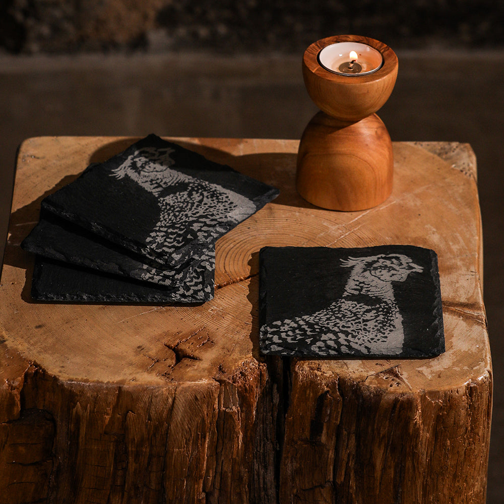 Selbrae House Pheasant Slate Coasters - Set of 4