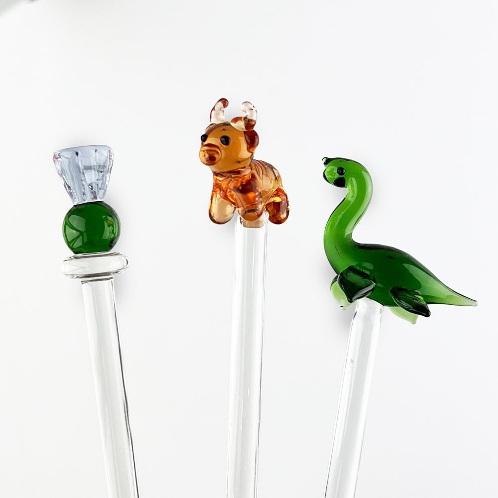 Nessie Glass Drinks Stirrer