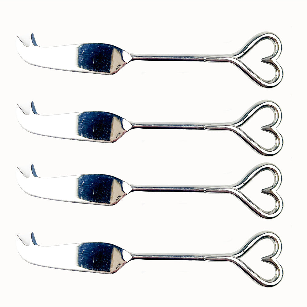 Selbrae House Love Heart Mini Cheese Knives - Set of 4