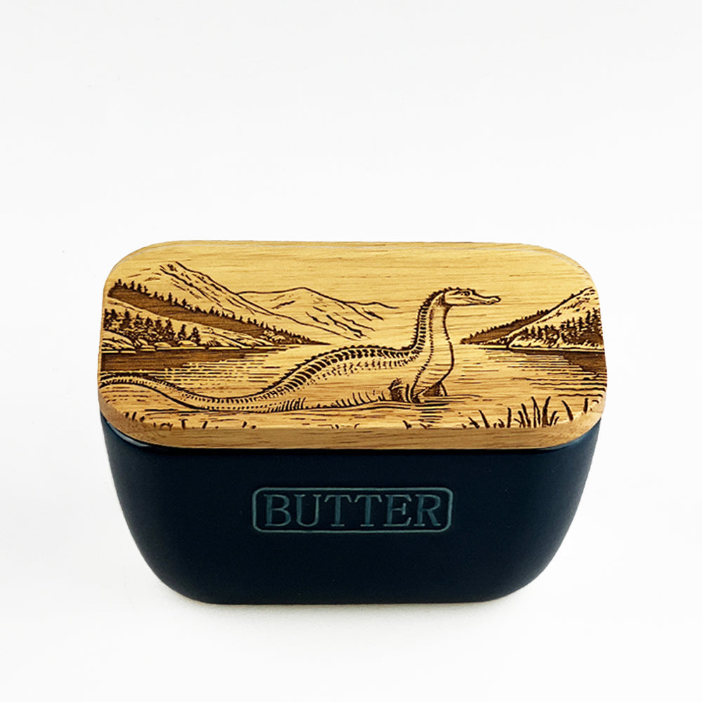 Selbrae House Nessie Blue Butter Dish