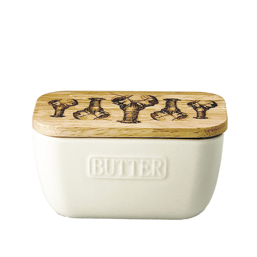 Selbrae House Lobster Repeat White Butter Dish