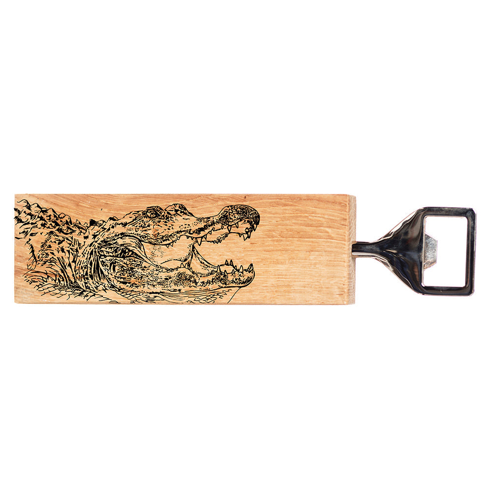 Selbrae House Alligator Oak Bottle Opener