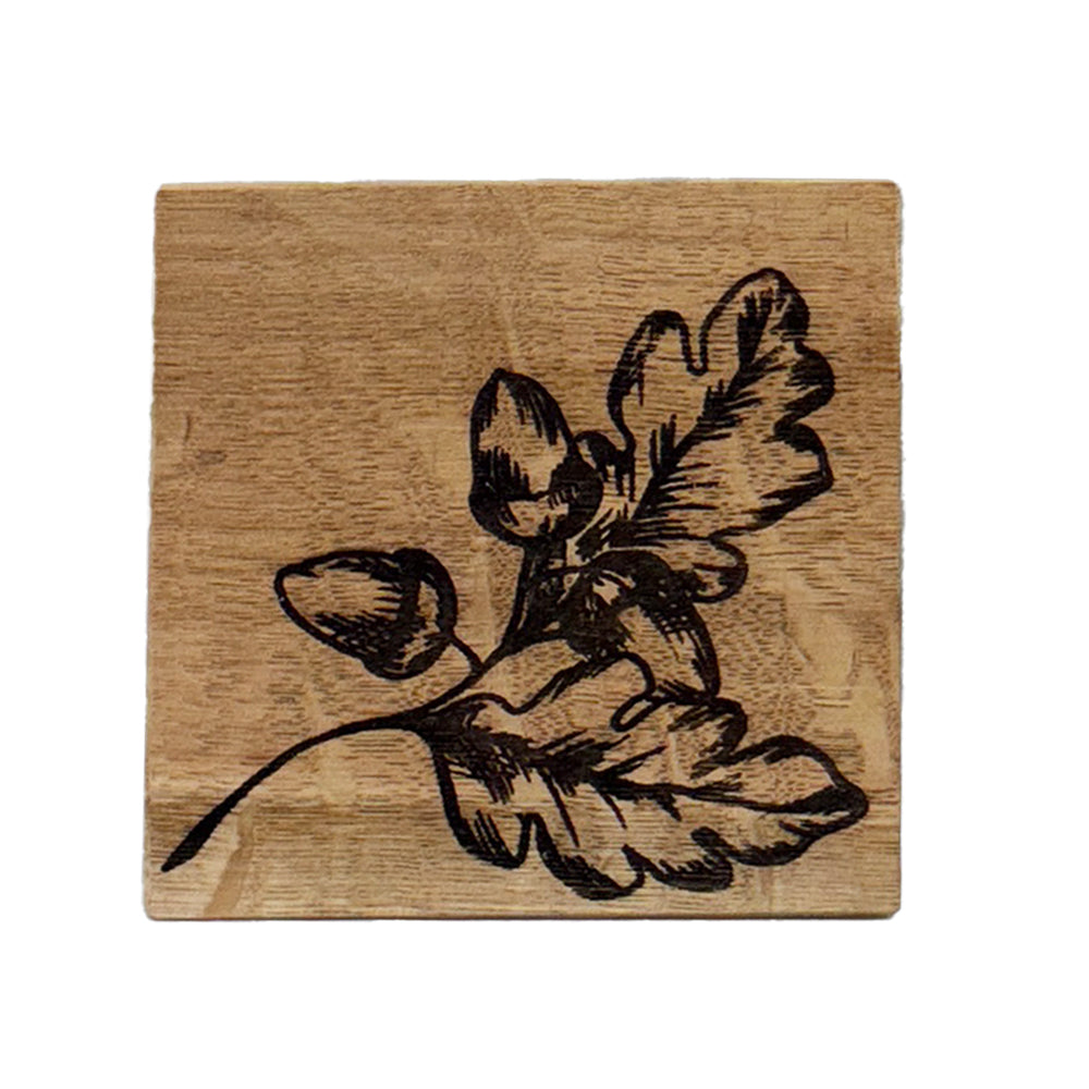 Selbrae House Autumn Acorns Single Oak Coaster