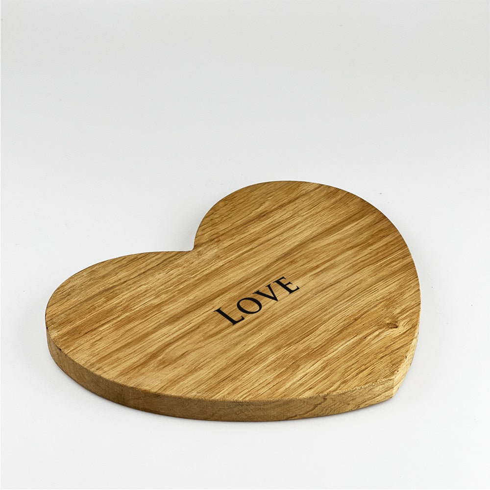Selbrae House Love Heart Oak Serving Board