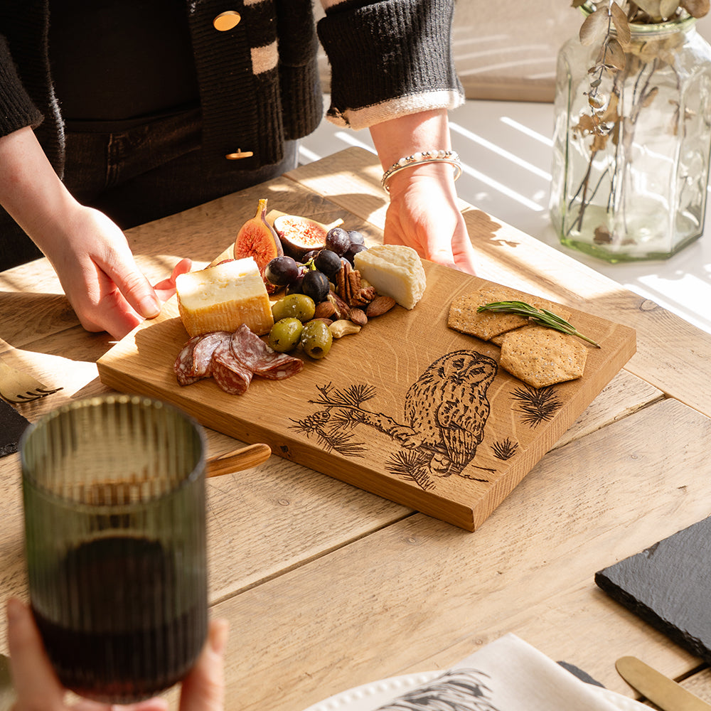 Selbrae House Tawny Owl Oak Serving / Cheese Board