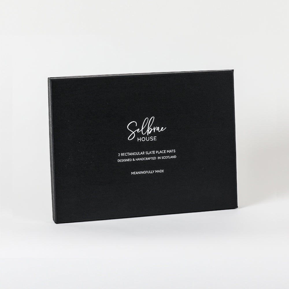 Selbrae House Rectangular Slate Place Mats - Set of 2