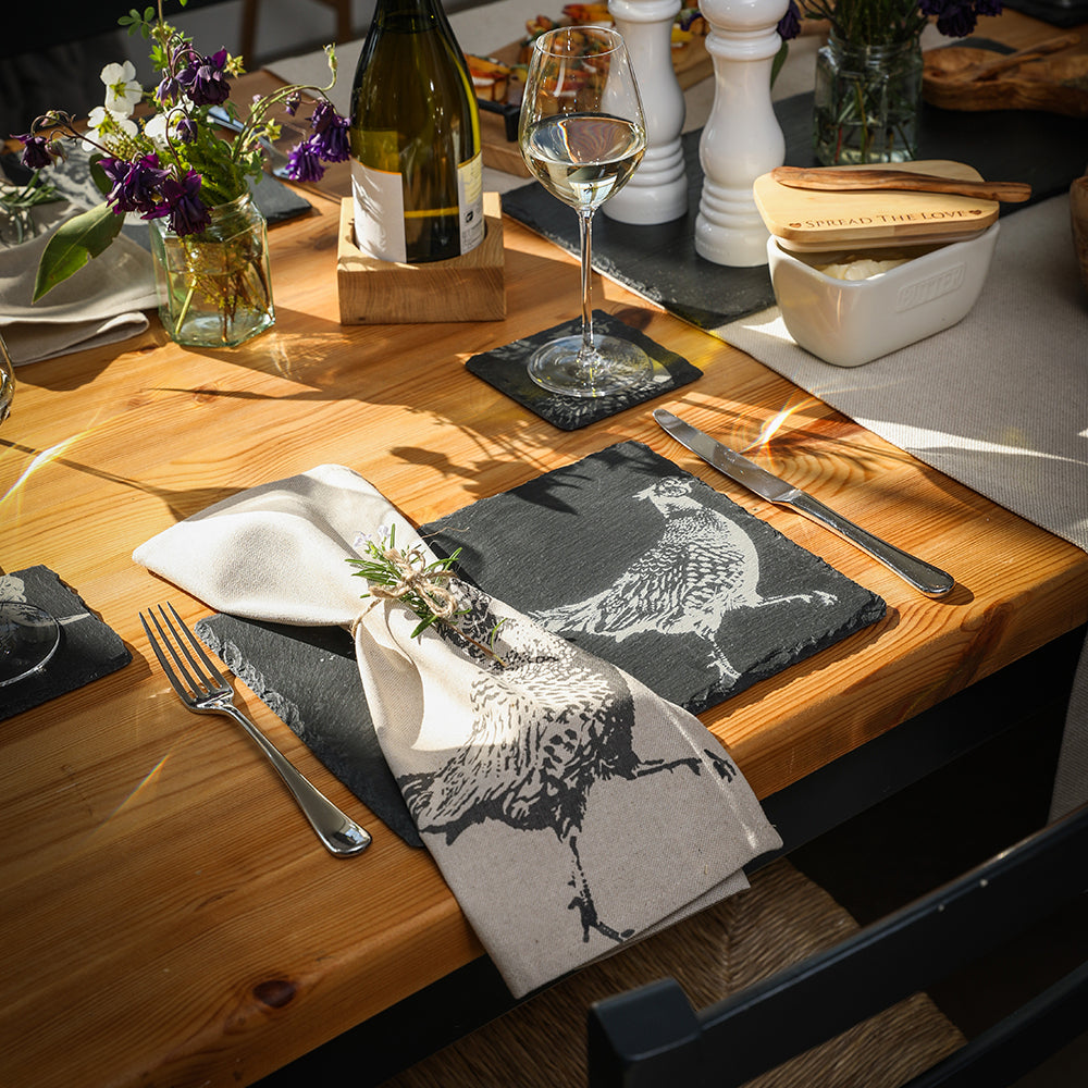 Selbrae House Pheasant Slate Place Mats - Set of 2