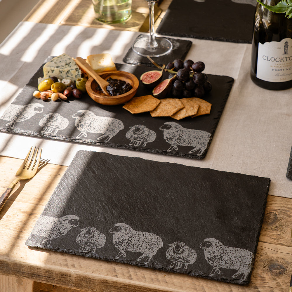 Selbrae House Sheep Slate Place Mats - Set of 2