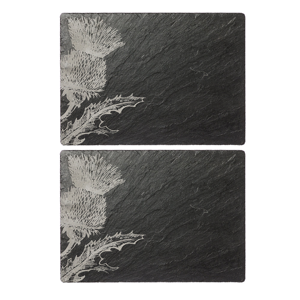 Selbrae House Thistle Slate Place Mats - Set of 2