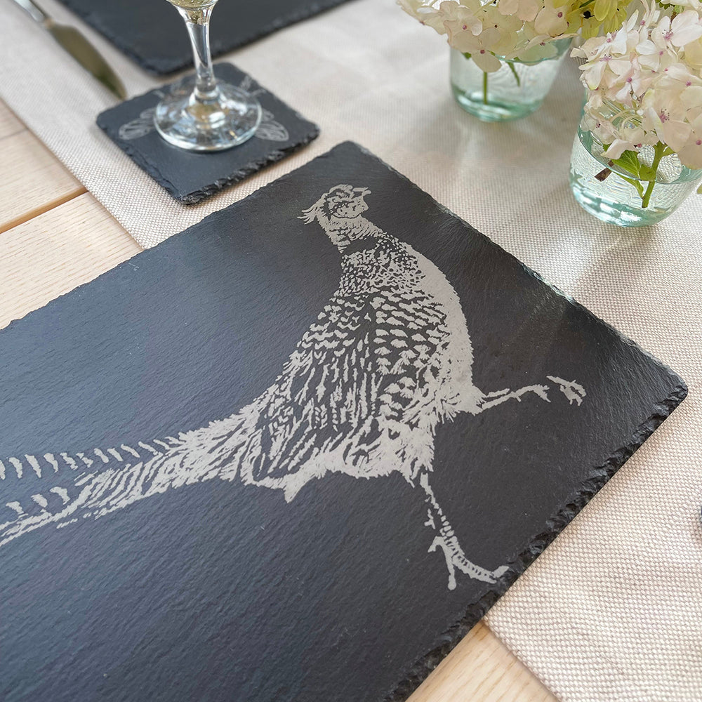 Selbrae House Pheasant Slate Table Runner