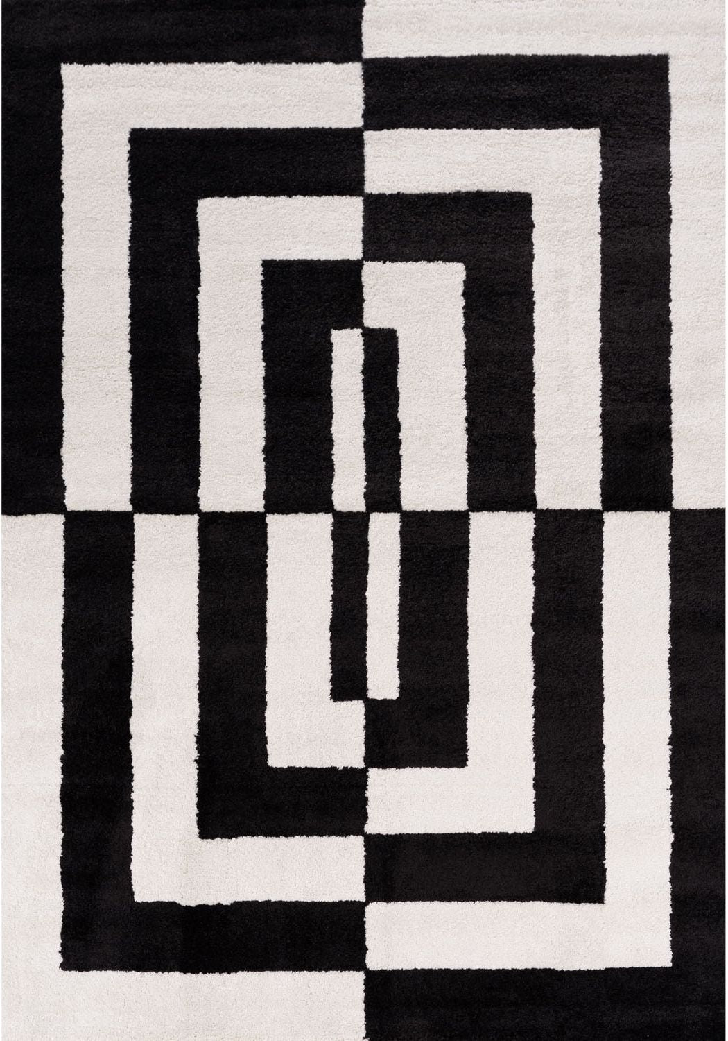 The Rugs Joli Geometric Black & White Rug