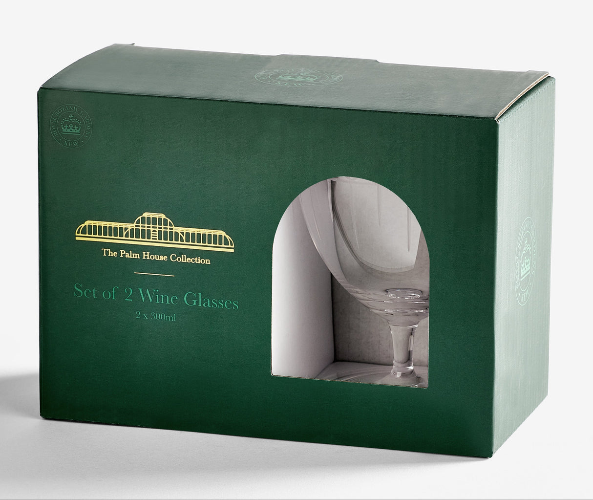 Kew Gardens Palm House Wine Glass - Set of 2, 330ml