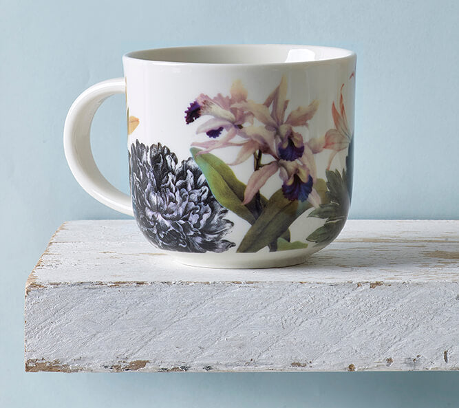 Kew Gardens Bee Floral White Mug