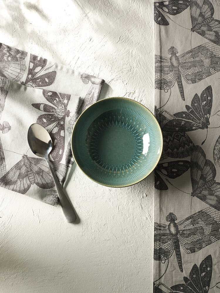 Kew Gardens Living Jewels Teal Cereal Bowl - 17cm