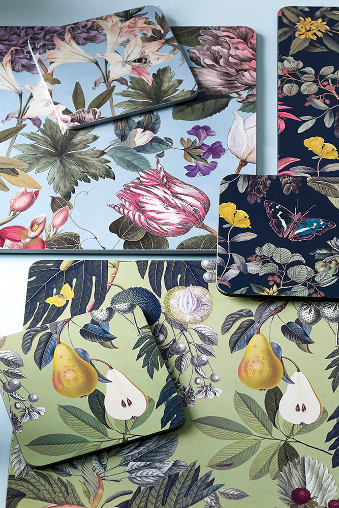 Kew Gardens Fruit And Floral Rectangle Placemat - Set of 4