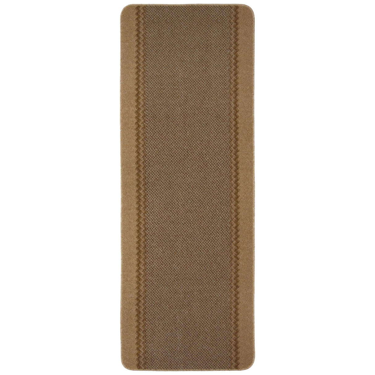 Washable Bordered Beige Rug | 116B