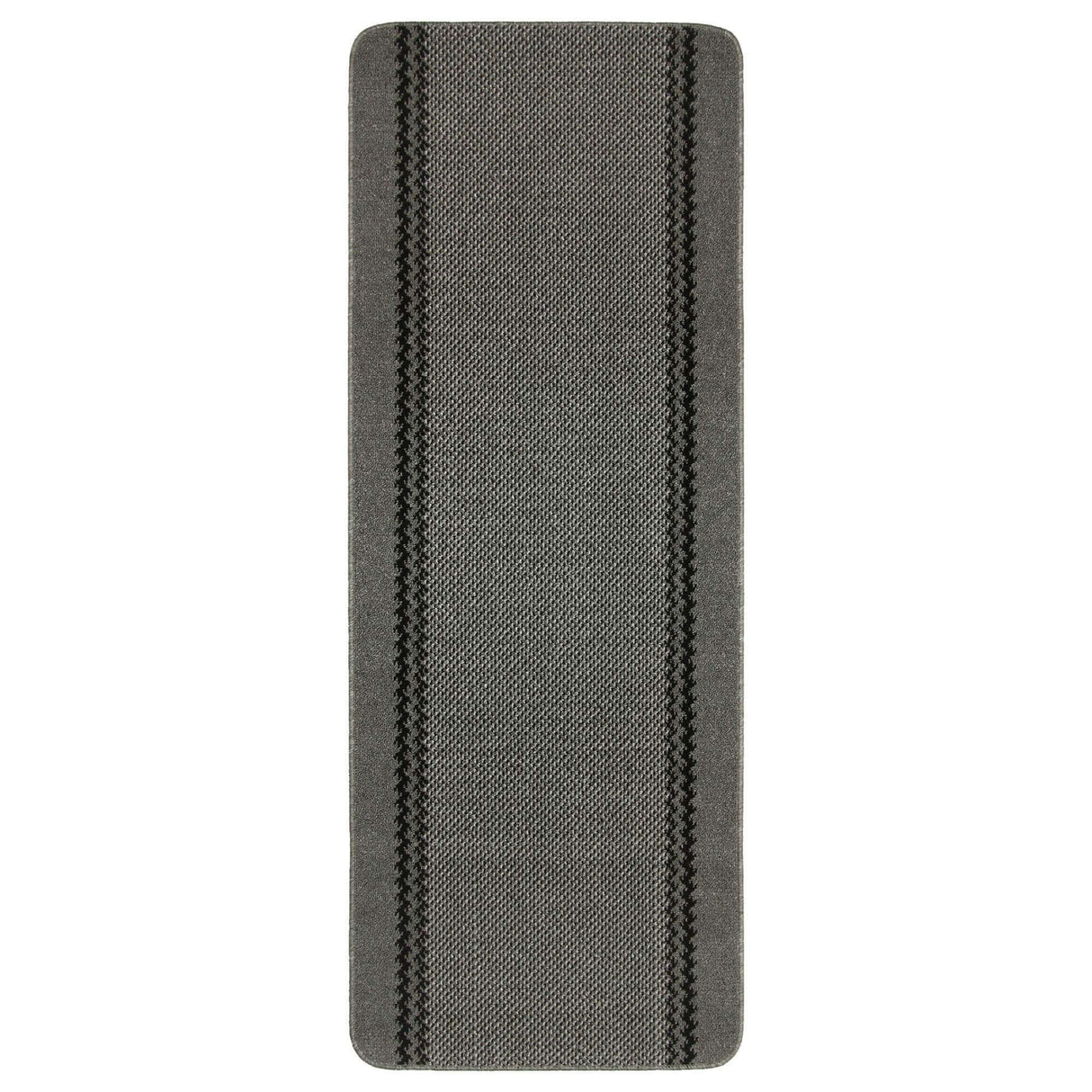 Washable Bordered Dark Grey Rug 116D | The Rugs