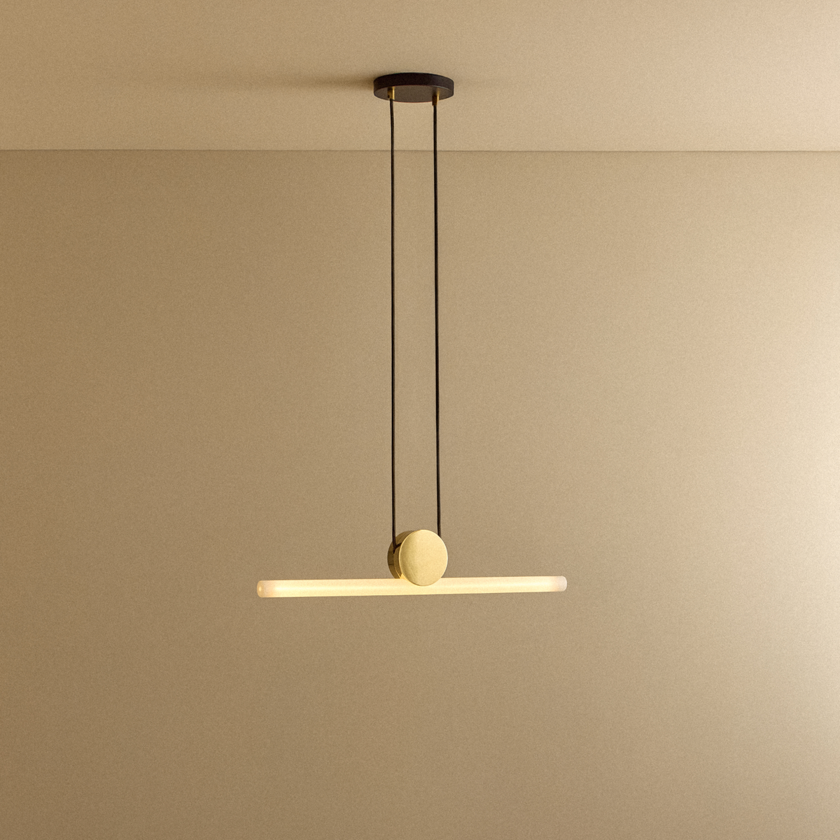 Tala Kilter Pendant Light in Brass