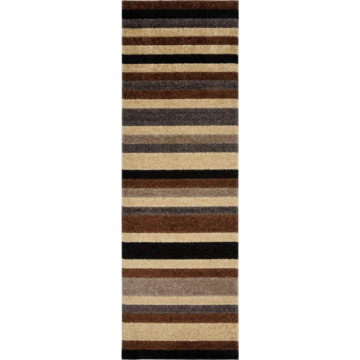 The Rugs Linea Striped Caramel Washable Rug