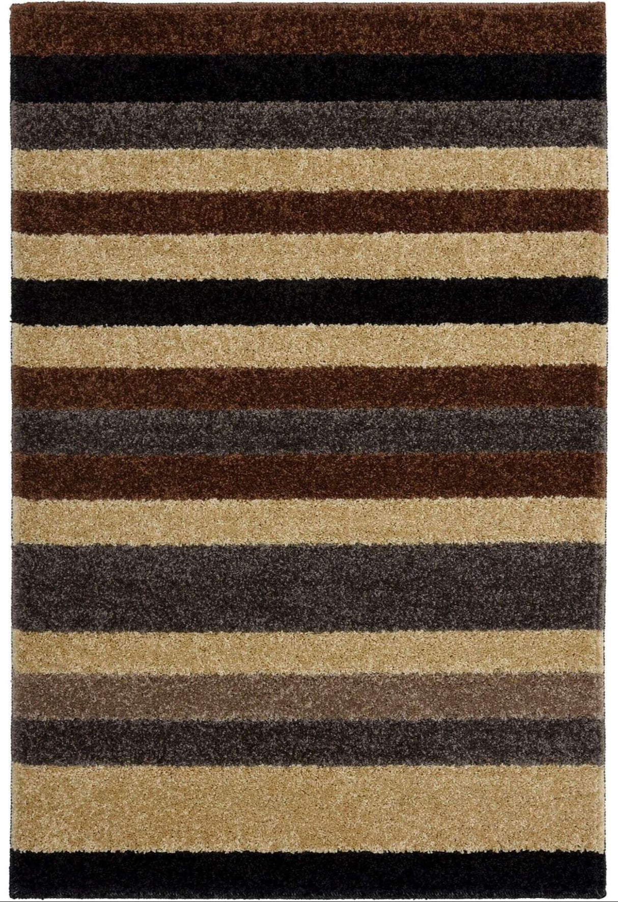 The Rugs Linea Striped Caramel Washable Rug
