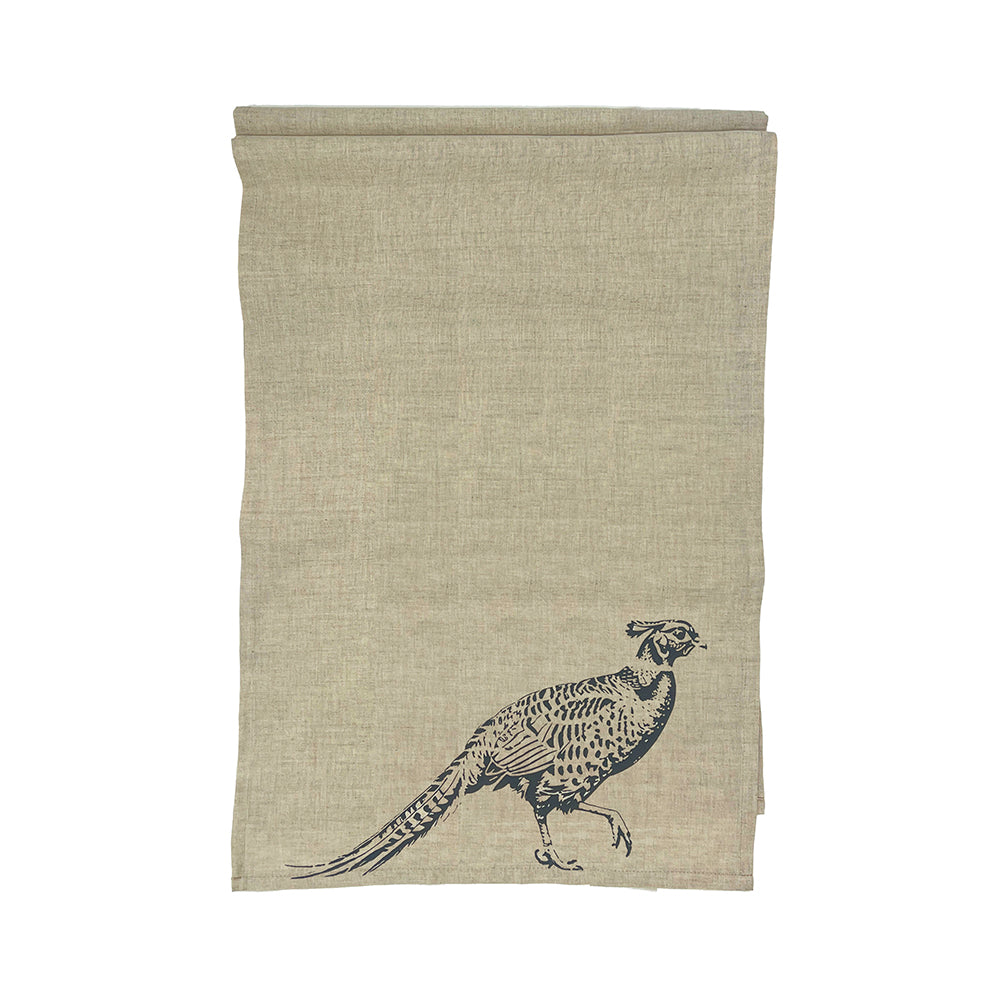 Selbrae House Pheasant Linen Table Runner
