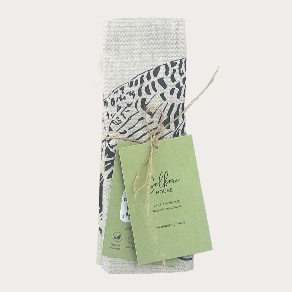 Selbrae House Pheasant Linen Napkins - Set of 2