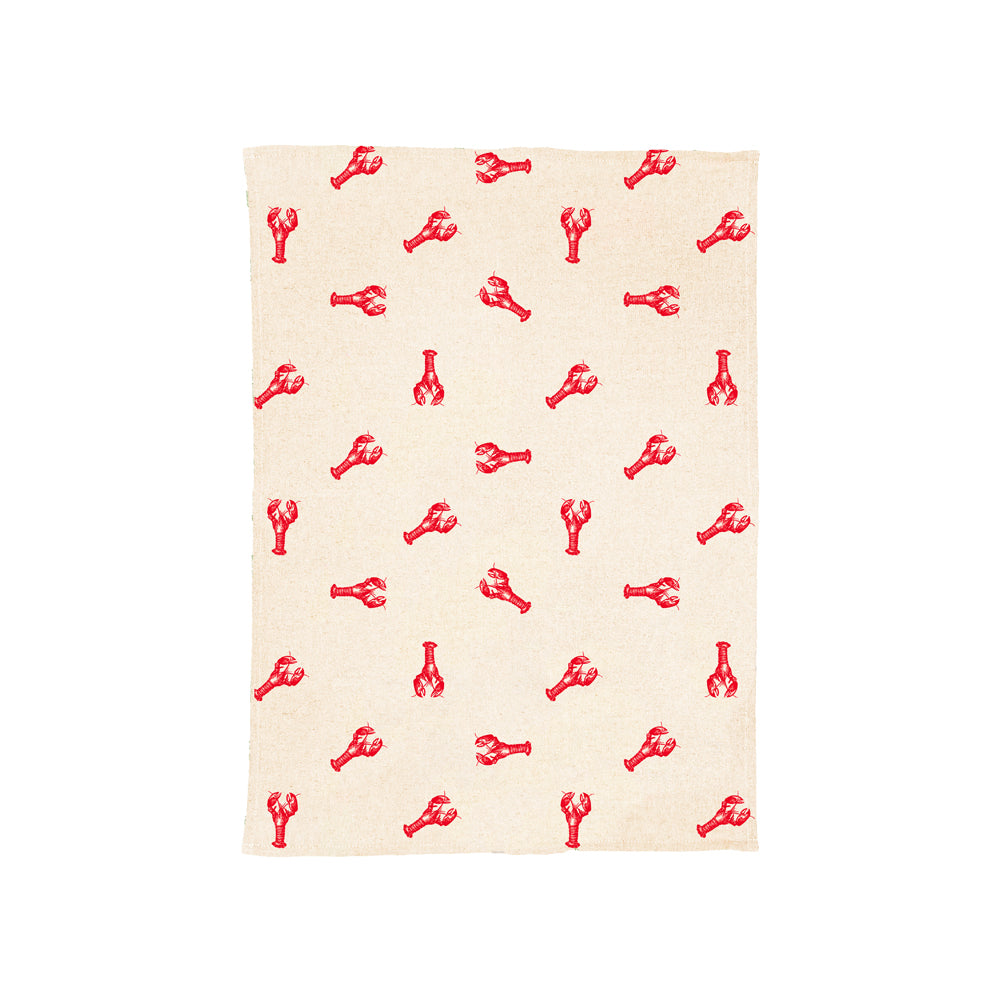 Selbrae House Red Lobster Linen Tea Towel