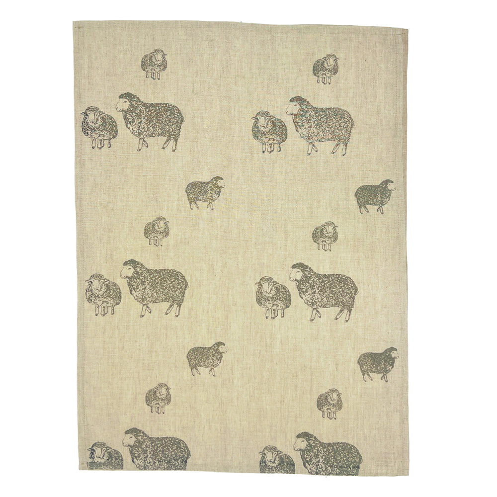 Selbrae House Sheep Linen Tea Towel
